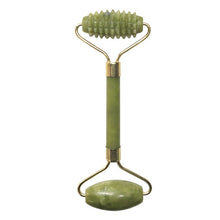Load image into Gallery viewer, Natural Jade Roller Facial Massager and Guasha Massage Board Set