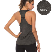 Load image into Gallery viewer, VEQKING Sleeveless Racerback Yoga Vest - Women Sports Singlet - Yoga Tank Top