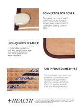 Load image into Gallery viewer, Fanocare Far Infrared Negative Ion PEMF Jade Tourmaline Gemstone Amethyst Crystal Thermal Therapy Mini Mat