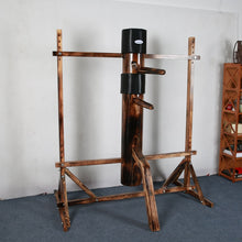 Load image into Gallery viewer, Height Adjustable Wing Chun Wooden Dummy with Frame
