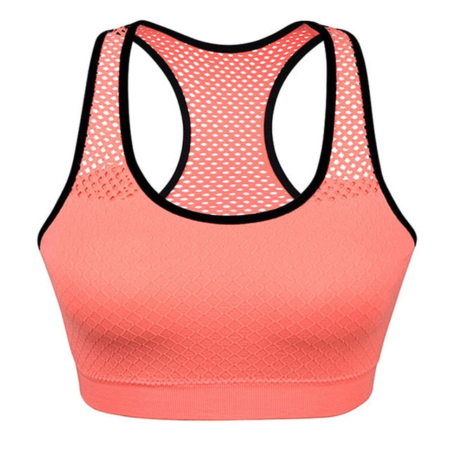Women's Breathable Yoga Top - Quick Dry - Seamless Sports Bra - Tank Top