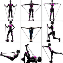 Load image into Gallery viewer, Elastic Resistance Band Home Gym - Pull Rope Sport Set Expander Yoga - Exercise Fitness Stretch Training
