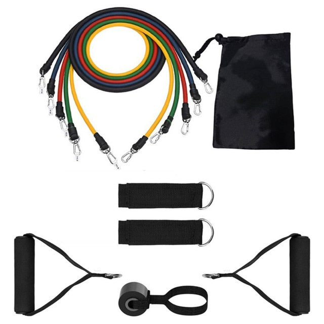 Elastic Resistance Band Home Gym - Pull Rope Sport Set Expander Yoga - Exercise Fitness Stretch Training
