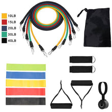 Load image into Gallery viewer, Elastic Resistance Band Home Gym - Pull Rope Sport Set Expander Yoga - Exercise Fitness Stretch Training
