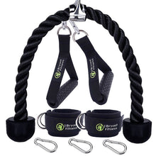 Load image into Gallery viewer, Fitness Pulley Cable System Home Gym - DIY Loading Pin Lifting - Triceps Rope Machine Workout - Adjustable Length
